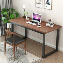 無垢材のデスク / 100cm×50cm / ライトブラウン / 組立簡単 工具不要