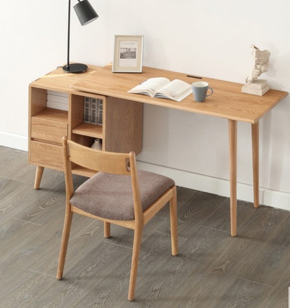 オーダーメイド 職人手作り デスク パソコンデスク 机 テーブル テレワーク おうち時間 天然木 無垢材 木工 LR