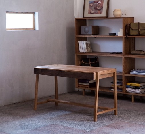 オーダーメイド 職人手作り デスク パソコンデスク テーブル 机 テレワーク おうち時間 天然木 無垢材 家具 LR