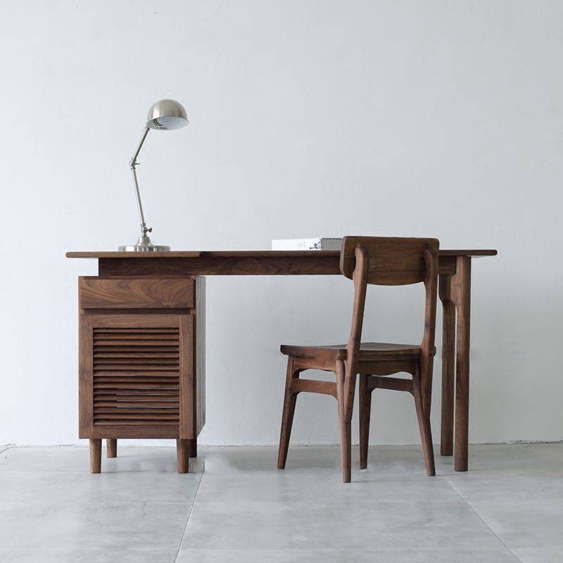 オーダーメイド 職人手作り デスク パソコンデスク 机 天然木 無垢材 おうち時間 テレワーク 木工 収納 木目 LR