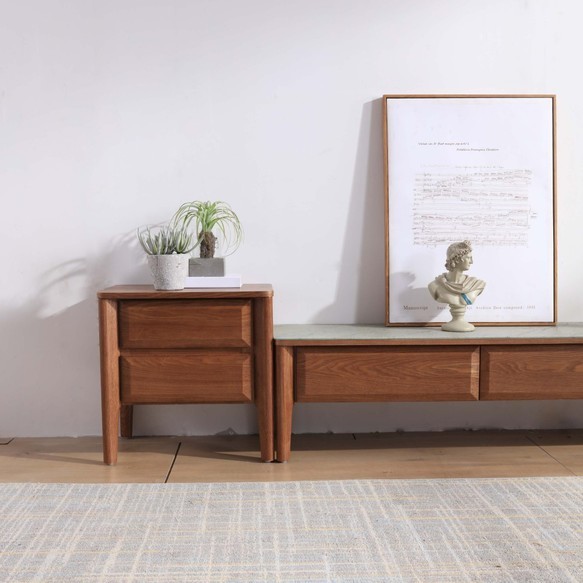 オーダーメイド 職人手作り サイドテーブル プリンター台 おうち時間 天然木 木製 オフィス 無垢材 木工 家具 LR