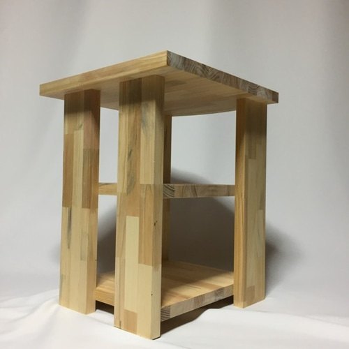 木製　ハンドメイド　オーダー　ロの字　　　　プリンター　台　棚　ラック　シェルフ オーダーメイド 職人手作り オープンシェルフ 収納 本棚 プリンター台