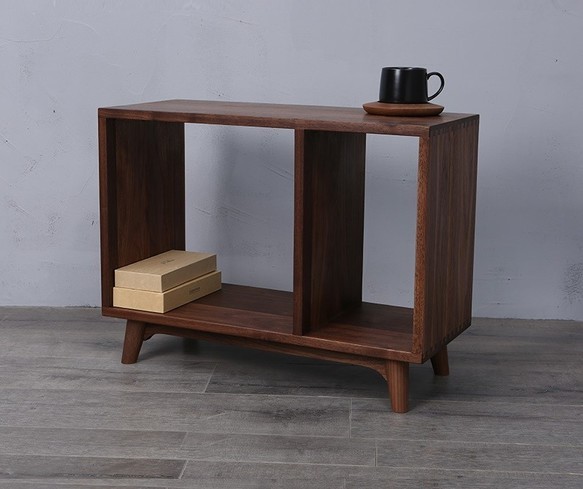 オーダーメイド 職人手作り プリンター台 オープンシェルフ 収納棚 家具 天然木 無垢材 おうち時間 木目 エコ LR