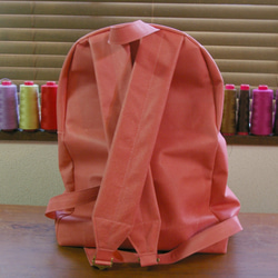 豬皮革粉紅色袋包背包 第2張的照片