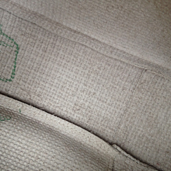 加工皮革米色迷你波士頓包編織 第5張的照片