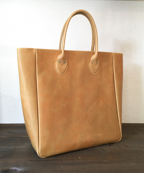 Hiro先生訂購了Cowhide Camel 1970&#39;s Carry All Back手提包 第1張的照片