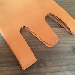 Tonkatsu先生訂購Pig Leather Camel便利袋S尺寸手提包 第3張的照片