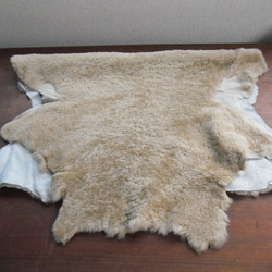 限定2枚 山羊革 ラグマット 玄関マット 絨毯 カーペット 1枚目の画像
