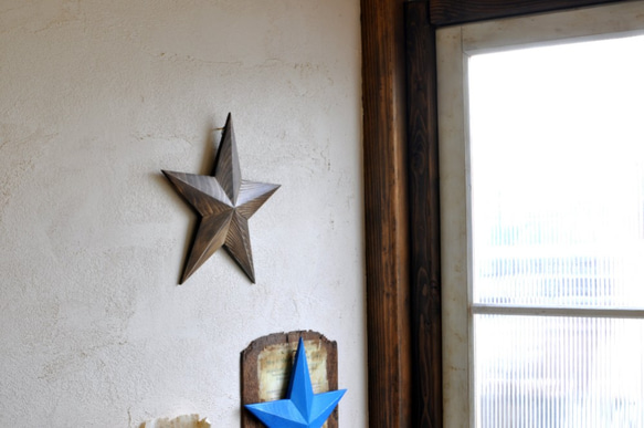 30cm木製barnstar木製物體星星 第4張的照片