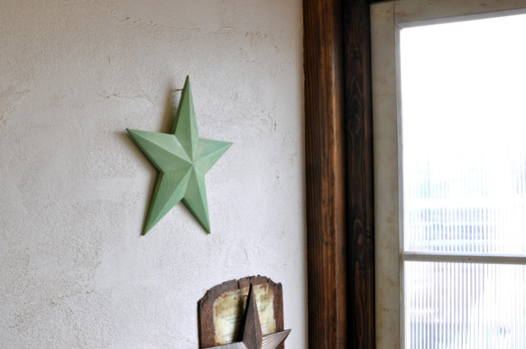 30cm木製barnstar木製物體星星 第5張的照片