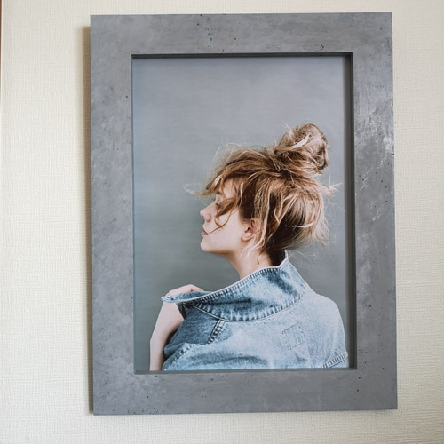 コンクリート風ポスターフレーム A3 フォトフレーム・写真立て c[b]g