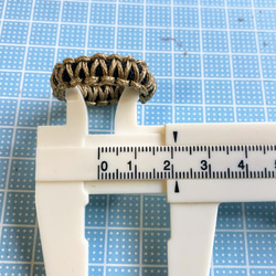 パラコード　指輪　paracord ring BK 9枚目の画像