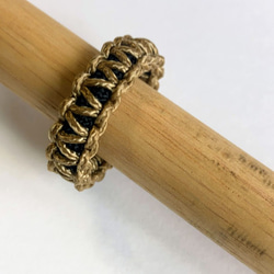 パラコード　指輪　paracord ring BK 10枚目の画像