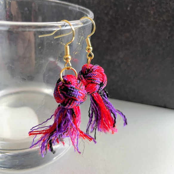 パラコード タッセルピアス MFTcandy ピアス（フック・チェーン） J