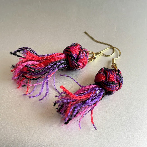 パラコード タッセルピアス MFTcandy ピアス（フック・チェーン） J 