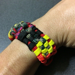 Digital Camo Paracord Bracelet デジタル迷彩 3枚目の画像