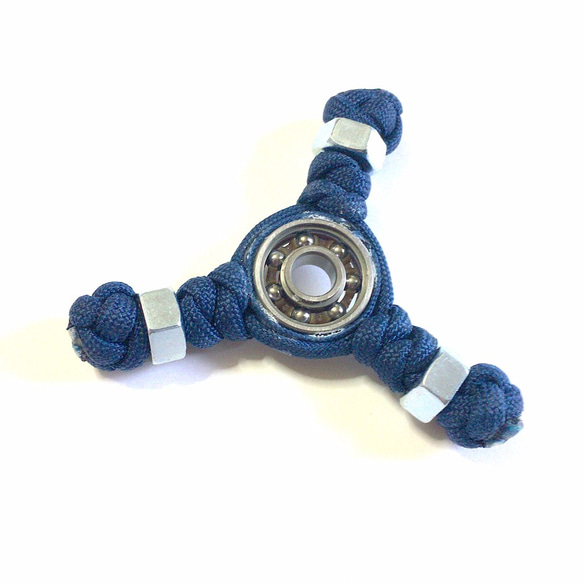 ハンドスピナー Paracord Hand Spinner N3 青 1枚目の画像