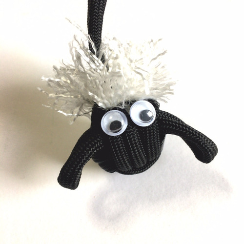 パラコード人形 黒羊 キーリング J-KING 通販 5385666｜Creema(クリーマ)