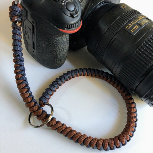カメラストラップ　パラコード　Paracord Snake Knot Camera Wrist Strap 4枚目の画像