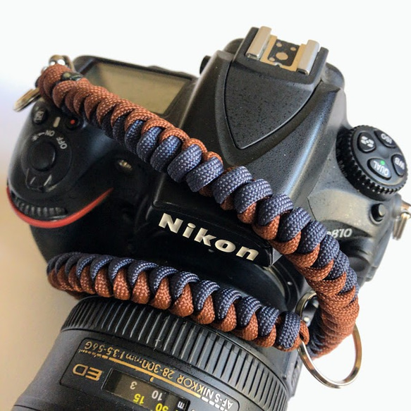 カメラストラップ　パラコード　Paracord Snake Knot Camera Wrist Strap 6枚目の画像