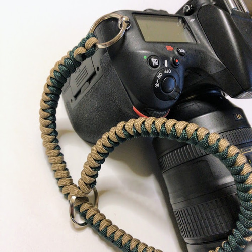カメラストラップ パラコード Paracord Snake Knot Camera Wrist Strap
