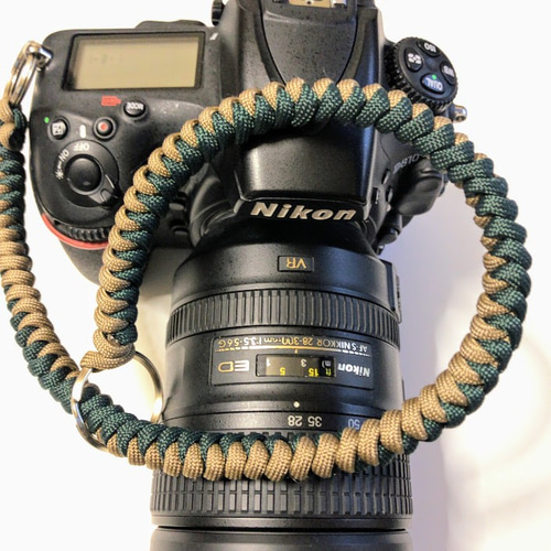カメラストラップ パラコード Paracord Snake Knot Camera Wrist Strap