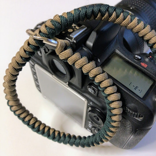 カメラストラップ パラコード Paracord Snake Knot Camera Wrist Strap
