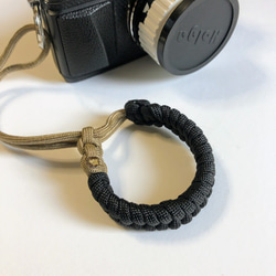 カメラストラップ　パラコード　Paracord Fishtail Camera Wrist Strap　BT 3枚目の画像