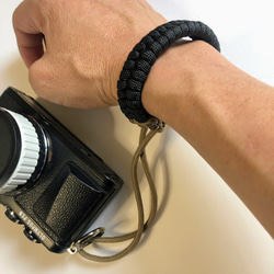 カメラストラップ　パラコード　Paracord Fishtail Camera Wrist Strap　BT 6枚目の画像