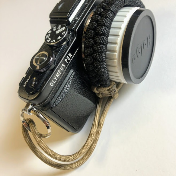 カメラストラップ　パラコード　Paracord Fishtail Camera Wrist Strap　BT 8枚目の画像