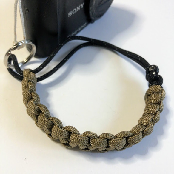 カメラストラップ　パラコード Camera Wrist Strap コブラBK 2枚目の画像