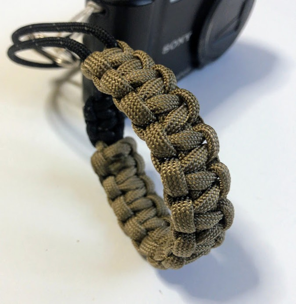 カメラストラップ　パラコード Camera Wrist Strap コブラBK 3枚目の画像