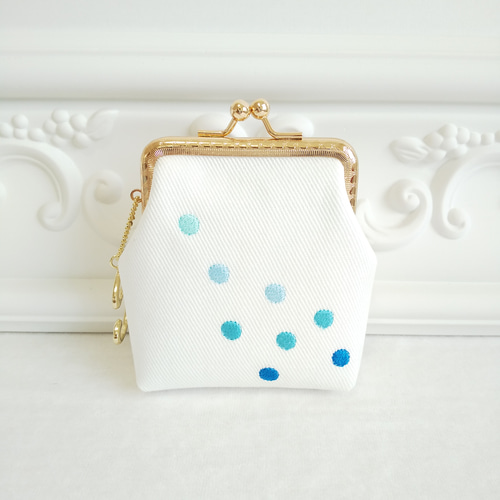 特集掲載〕小銭入れ✽刺繍 がま口✽トロピカルドリンクと夏の