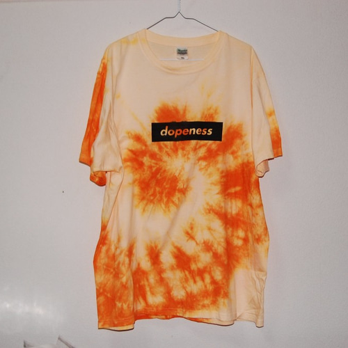 タイダイTシャツ オレンジ 渦巻き XXL Tシャツ tat's 通販 1996853