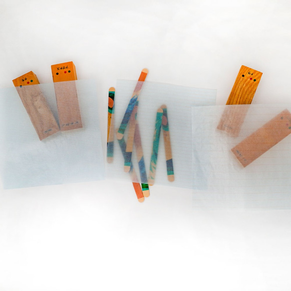 型紙にも使える目盛り入りグラシン紙【0.5mm/1mm/2mm】150×150㎜折り紙サイズ＊小さい作品の作業に 10枚目の画像