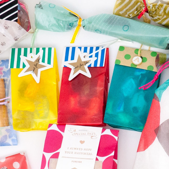 【10枚×2個組】単色バラ売り＊24色カラーグラシンペーパー 150×150㎜透ける折り紙サイズ 9枚目の画像