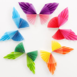 【10枚×2個組】単色バラ売り＊24色カラーグラシンペーパー 150×150㎜透ける折り紙サイズ 8枚目の画像