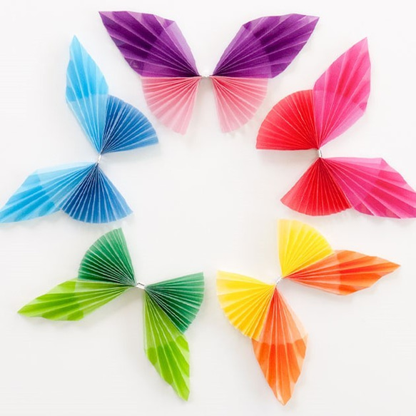 【10枚×2個組】単色バラ売り＊24色カラーグラシンペーパー 150×150㎜透ける折り紙サイズ 8枚目の画像