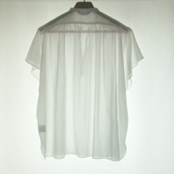 WHITE GATHER SHIRT 2枚目の画像