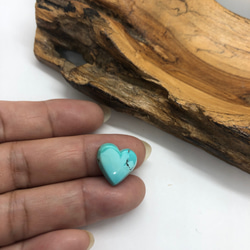 4,9ct Natural Turquoise アメリカ産ターコイズ ハート A-81 ルース 天然石 ナチュラル 8枚目の画像