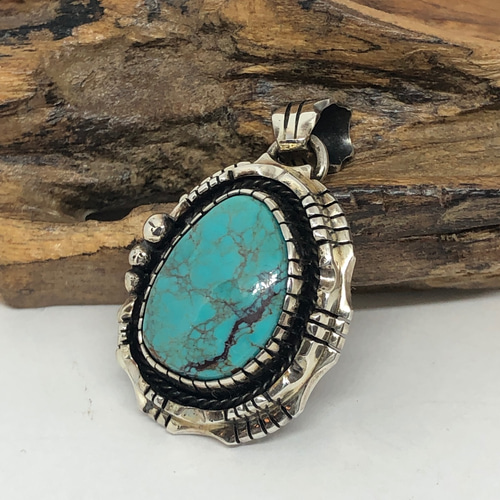 BLUE GEMターコイズ】ターコイズ ペンダントトップ オーダーメイド