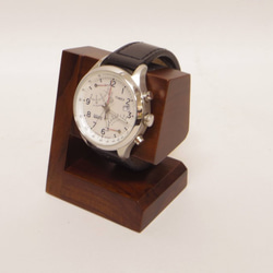 木製腕時計スタンド モデル4　”レスト＆ディスプレイ”　チークウッド　ナチュラル仕上げ 6枚目の画像