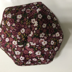 小花柄のベレー帽48cm 4枚目の画像