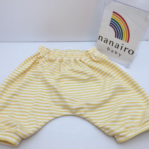 黄色いしましまパンツです。（80〜90）です。 ベビー服 nanairo 通販