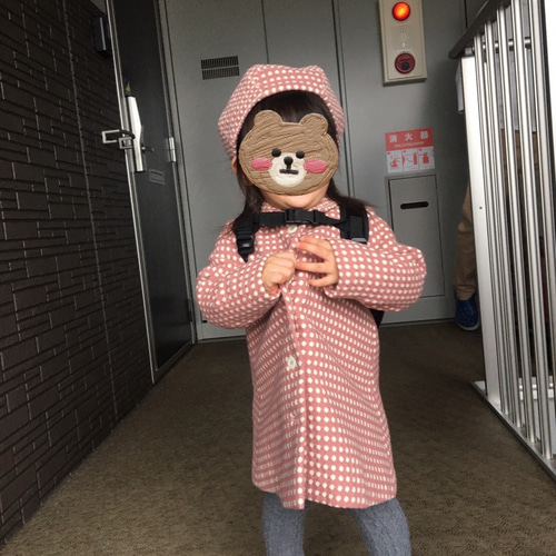 丸襟が可愛い生成り色のスプリングコート ベビー服 nanairo 通販