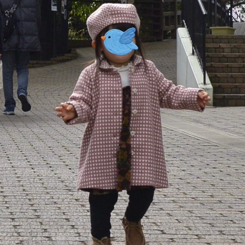 丸襟が可愛い生成り色のスプリングコート ベビー服 nanairo 通販 