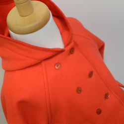 赤のラグランスリーブコート（ベビー 80） 4枚目の画像
