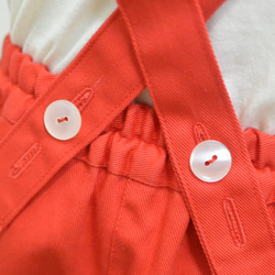 真っ赤な肩紐付きバルーンパンツ（ベビー 90） 4枚目の画像