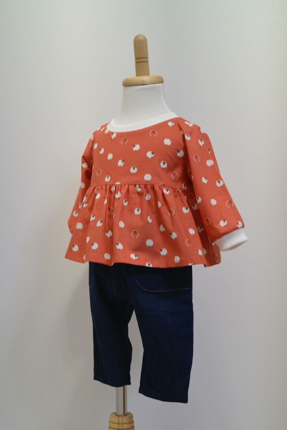 ベビー服☆小花柄セットアップ☆かぼちゃパンツ☆80サイズ