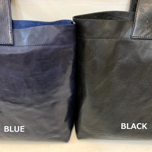 水牛革】ムラ染めA4トートバッグ<4色展開> バッファローレザー